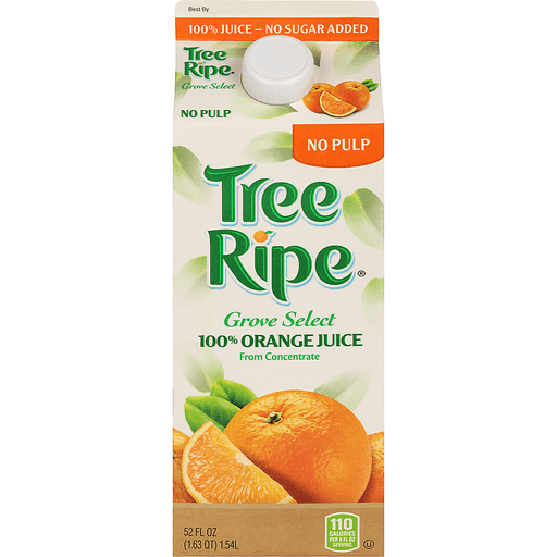 slide 1 of 1, Tree Ripe Grove Select 100% Orange Juice - 52 fl oz, 52 fl oz