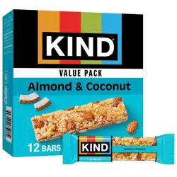 KIND Bars Almond & Coconut Gluten Free Snacks - 16.8oz/12ct