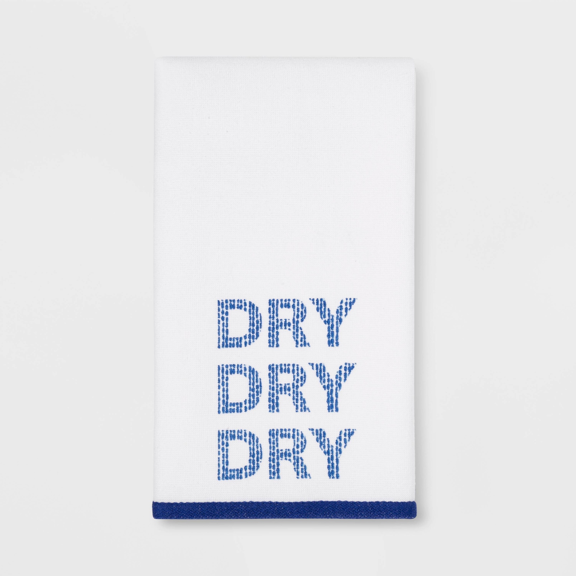 slide 1 of 2, Dry Flat Woven Hand Towel White/Blue - Room Essentials, 1 ct