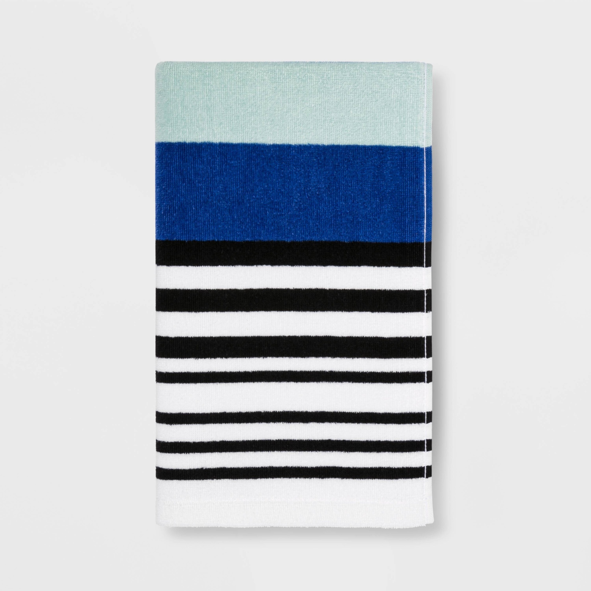 slide 1 of 2, Century Striped Multi Printed Hand Towel Blue - Room Essentials, 1 ct