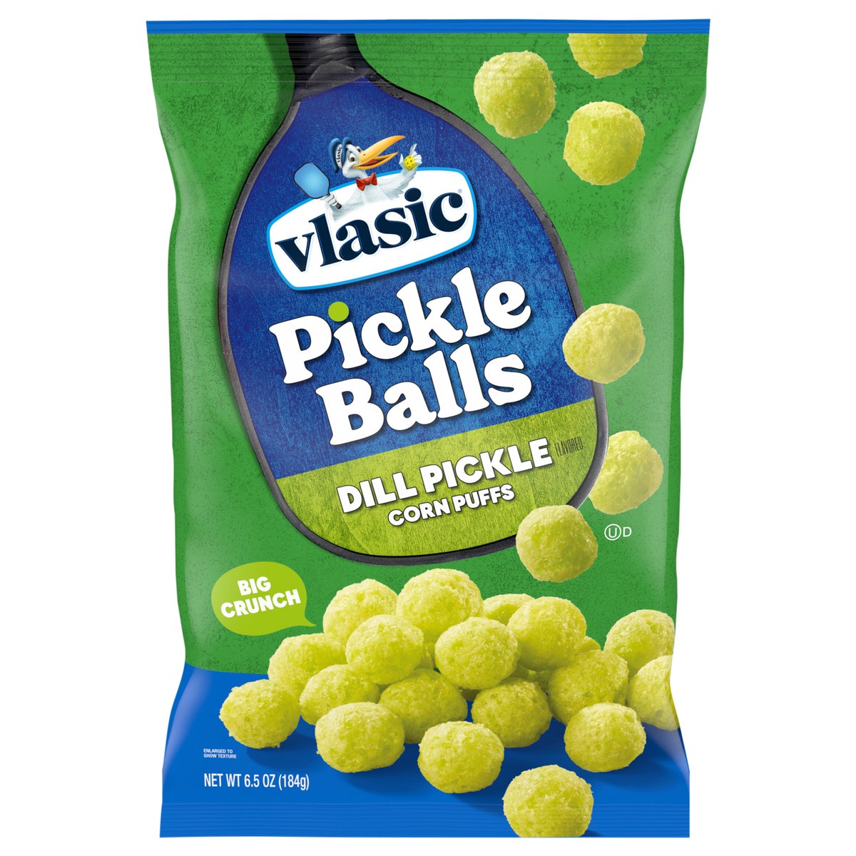 slide 1 of 7, Vlasic Pickle Balls, Dill Pickle Flavored Corn Puffs, 6.5 oz., 6.5 oz