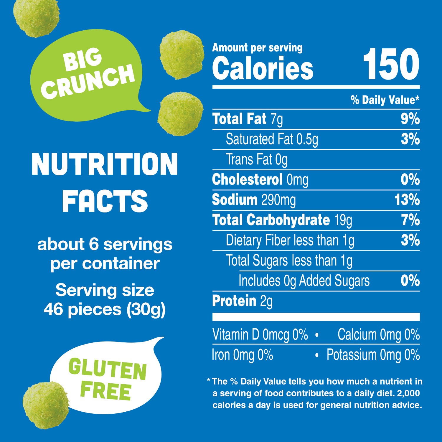 slide 6 of 7, Vlasic Pickle Balls, Dill Pickle Flavored Corn Puffs, 6.5 oz., 6.5 oz