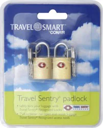 Travel Smart Travel Sentry Small Brass Padlock