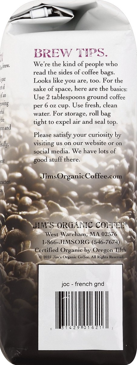 slide 2 of 4, Jim's Organic Coffee Coffee - 11 oz, 11 oz