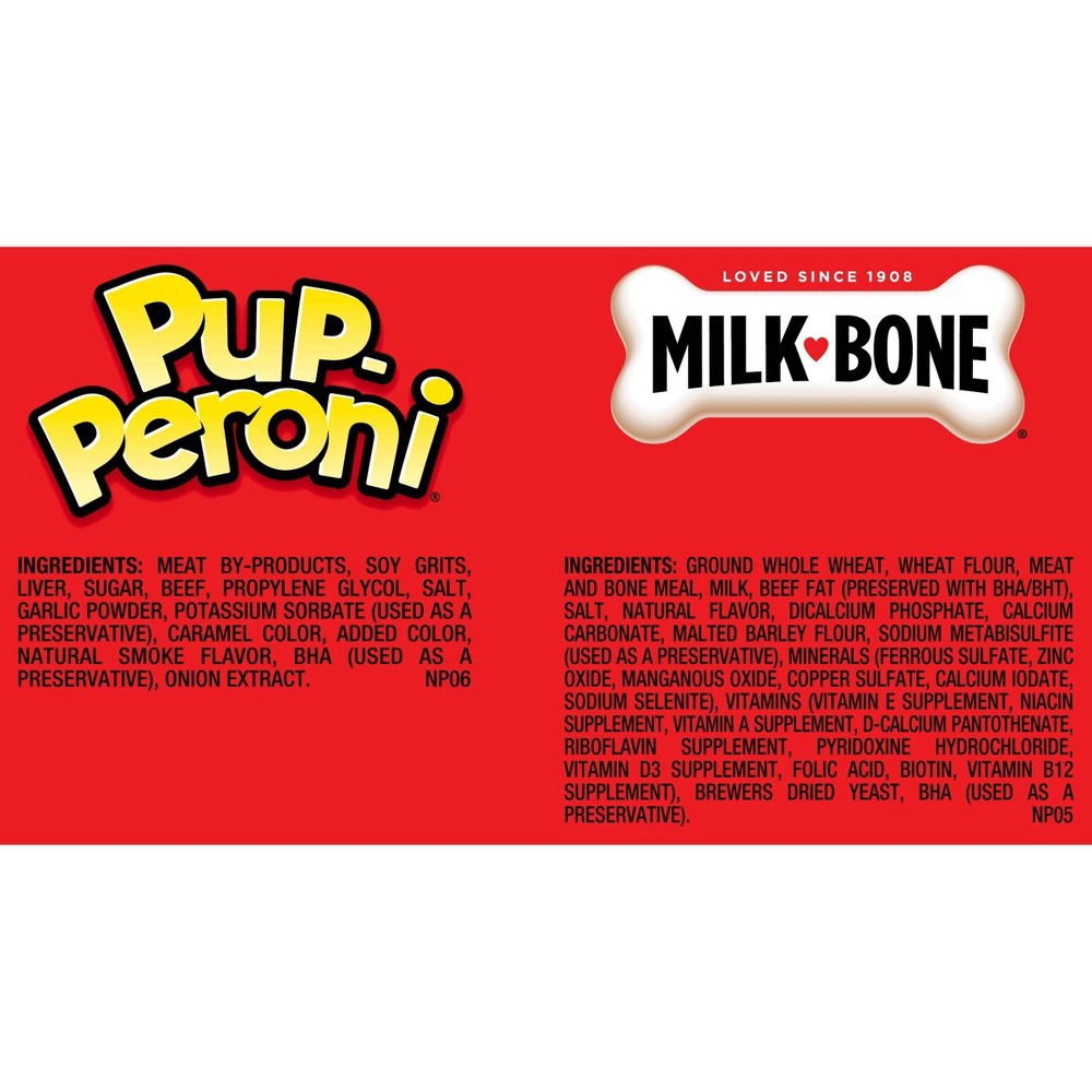 slide 5 of 7, Milk-Bone & Pup-Peroni Trick or Treat Pack with Bacon & Beef Flavored Dog Treats - 12oz, 12 oz