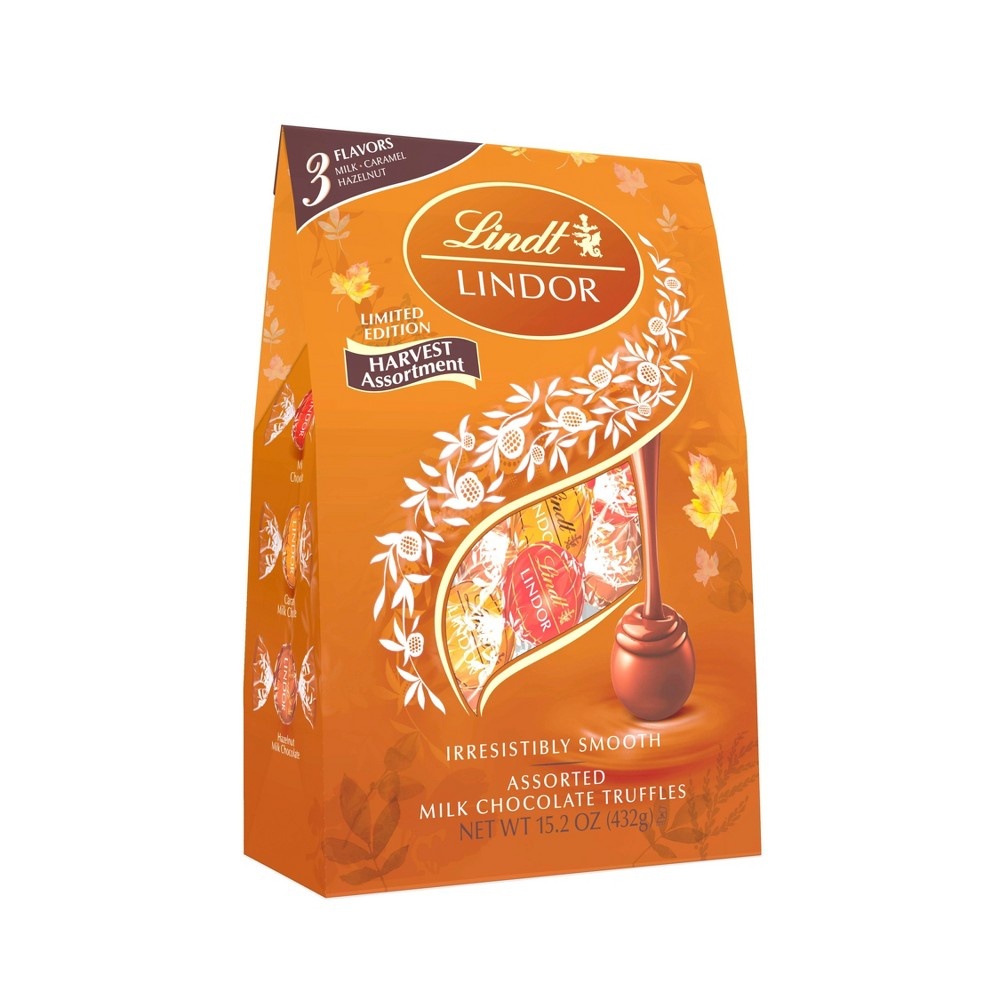 slide 3 of 7, Lindt Lindor Halloween Harvest Assorted Chocolate, 15.2 oz