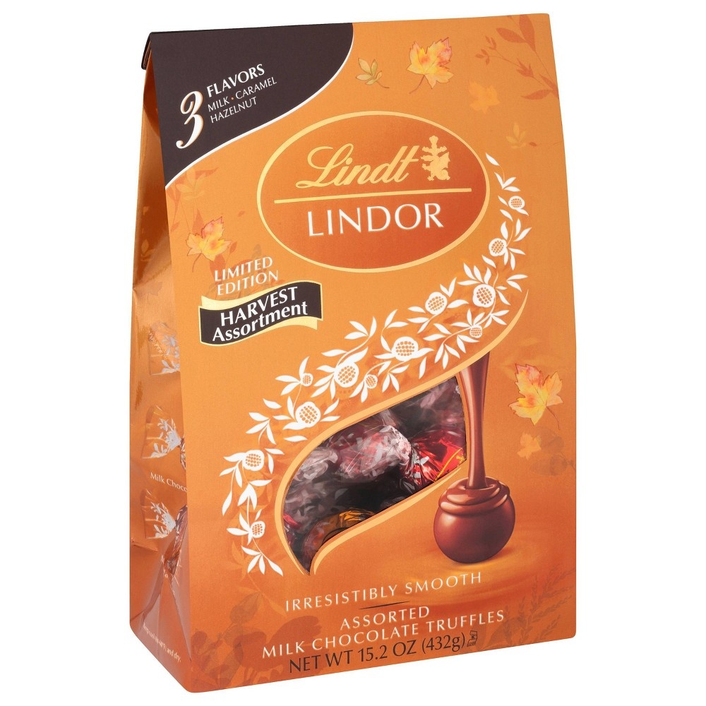 slide 4 of 7, Lindt Lindor Halloween Harvest Assorted Chocolate, 15.2 oz