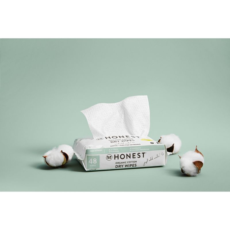 slide 6 of 10, The Honest Company 100% Organic Cotton Dry Wipes - 192ct, 192 ct