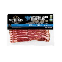 North Country Smokehouse USDA Sugar Free Uncured Certified Humane Bacon - 12oz