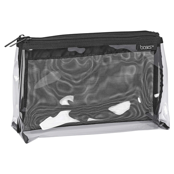 slide 1 of 1, Basics Clear PVC Organizer, 1 ct