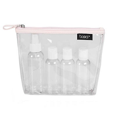 slide 1 of 1, Basics Clear Purse Kit With Bottles, 1 ct