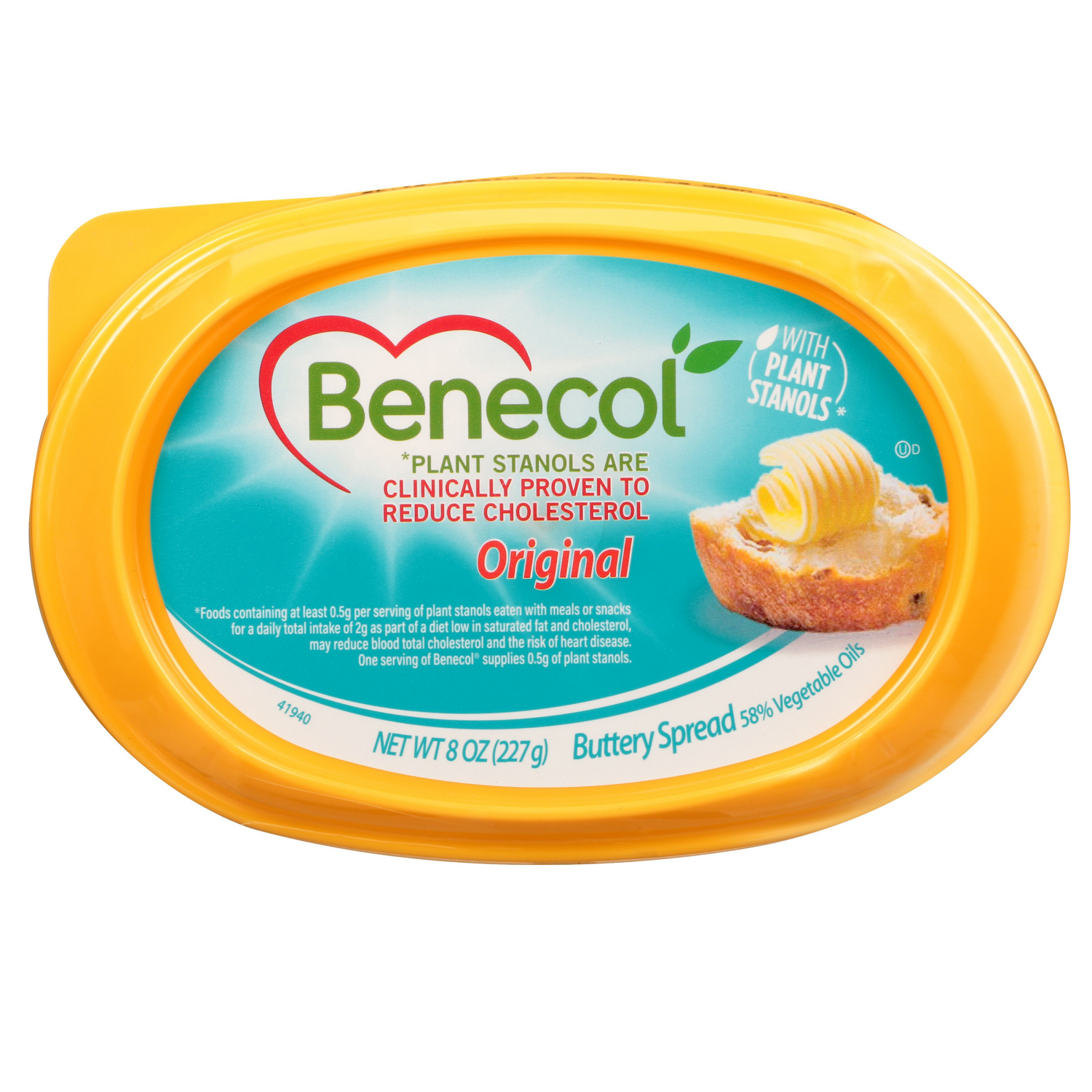 slide 3 of 3, Benecol Original 54% Vegetable Oils Buttery Spread 8 oz, 8 oz