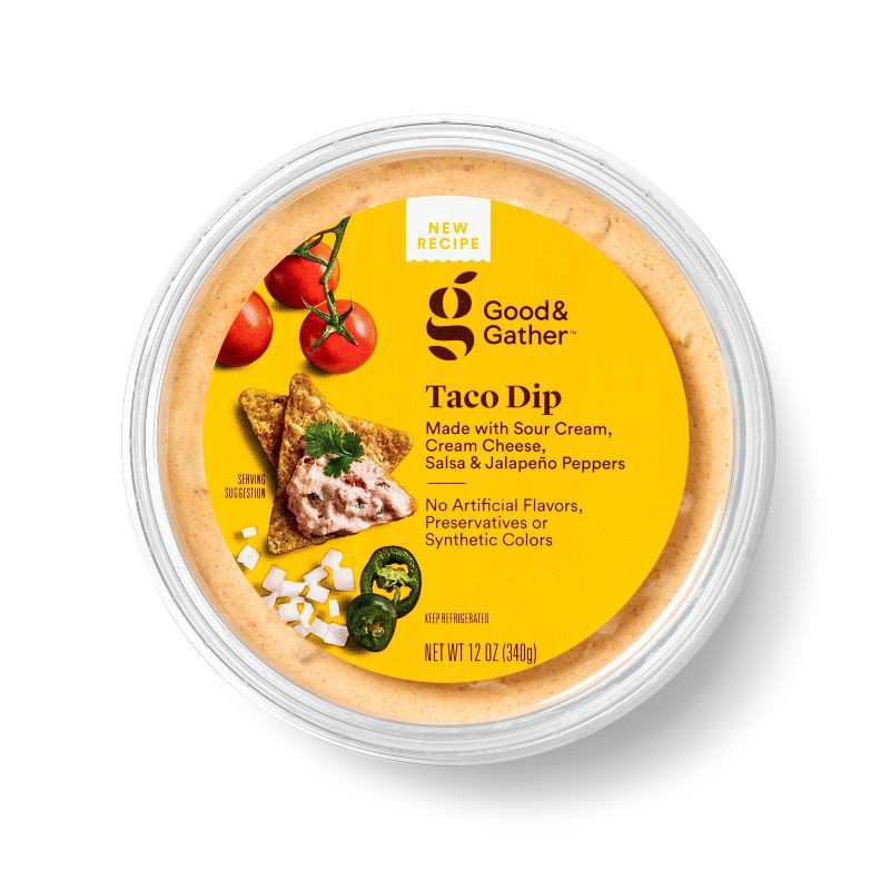 slide 1 of 4, Taco Dip - 12oz - Good & Gather™, 12 oz