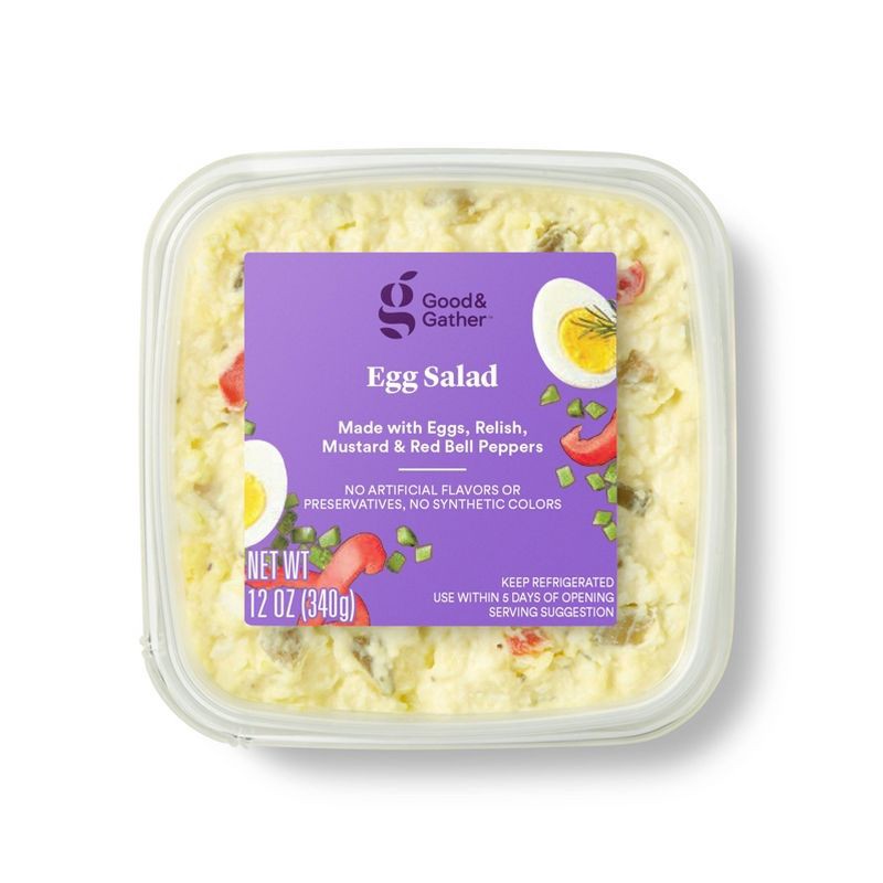 slide 1 of 3, Egg Salad - 12oz - Good & Gather™, 12 oz