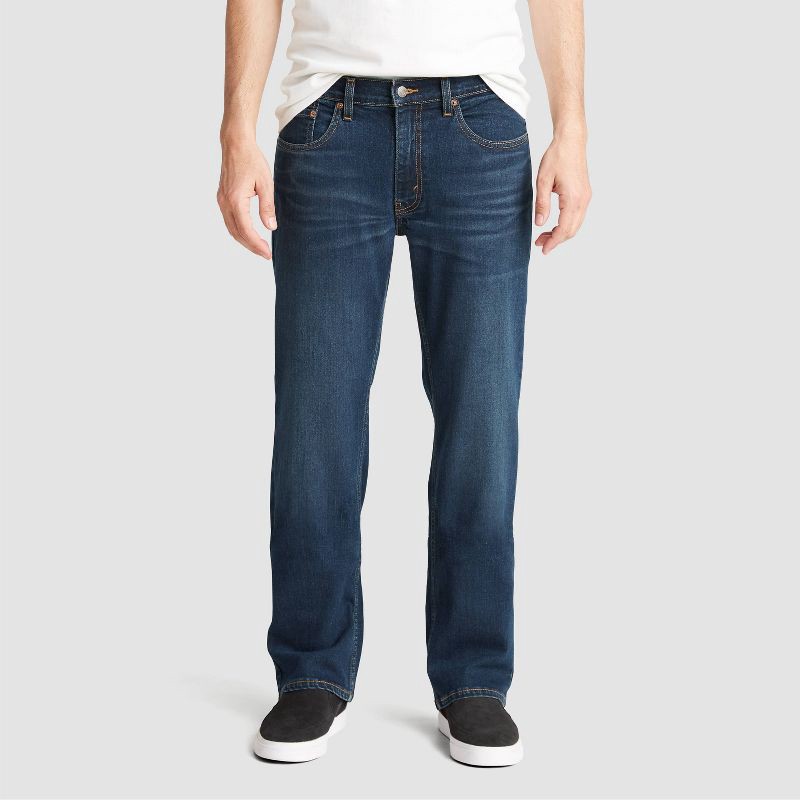 slide 1 of 3, DENIZEN from Levi's DENIZEN® from Levi's® Men's 285™ Relaxed Fit Jeans - Blue Tint 42x32: Heavyweight Denim, Mid Rise, Stretch, Machine Washable, 1 ct