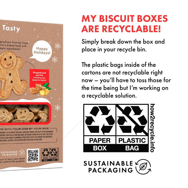 slide 6 of 11, Buddy Biscuits Gingerbread Flavor Holiday Dog Treats - 16oz, 16 oz