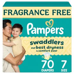 Pampers Swaddlers Sensitive Disposable Diapers - Size 7 - 70ct