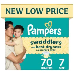 Pampers Swaddlers Sensitive Disposable Diapers - Size 7 - 70ct