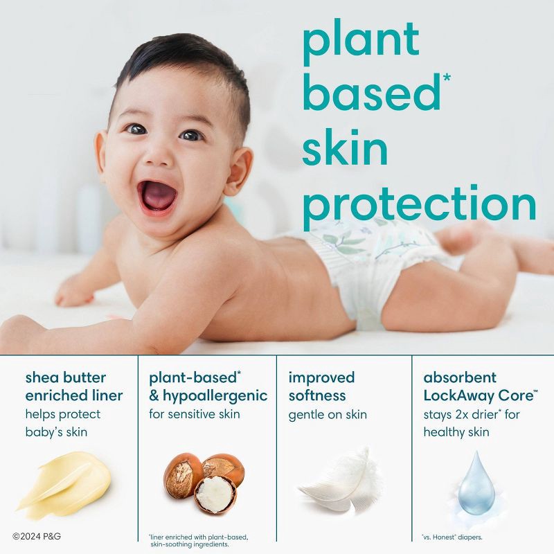 slide 3 of 12, Pampers Pure Protection Diapers Enormous Pack - Size 1 - 132ct, 132 ct