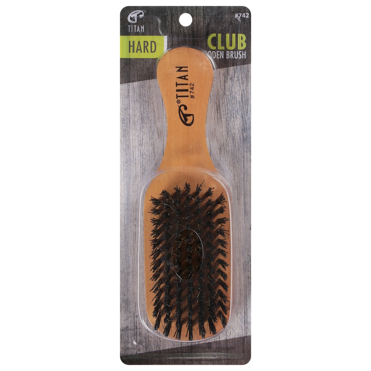 slide 12 of 12, Titan Club Hard Wooden Brush 1 ea, 1 ct