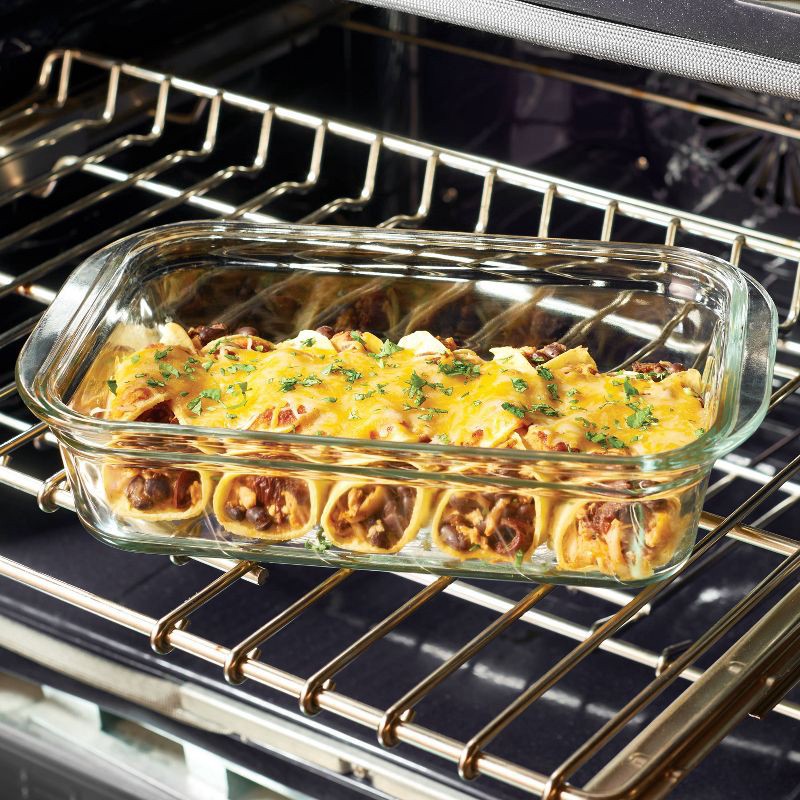 slide 3 of 5, Rubbermaid 8 Cup/1.9 Liter Large Brilliance Glass: Microwave, Freezer & Oven Safe Food Storage Container with Lid, 1.9 liter