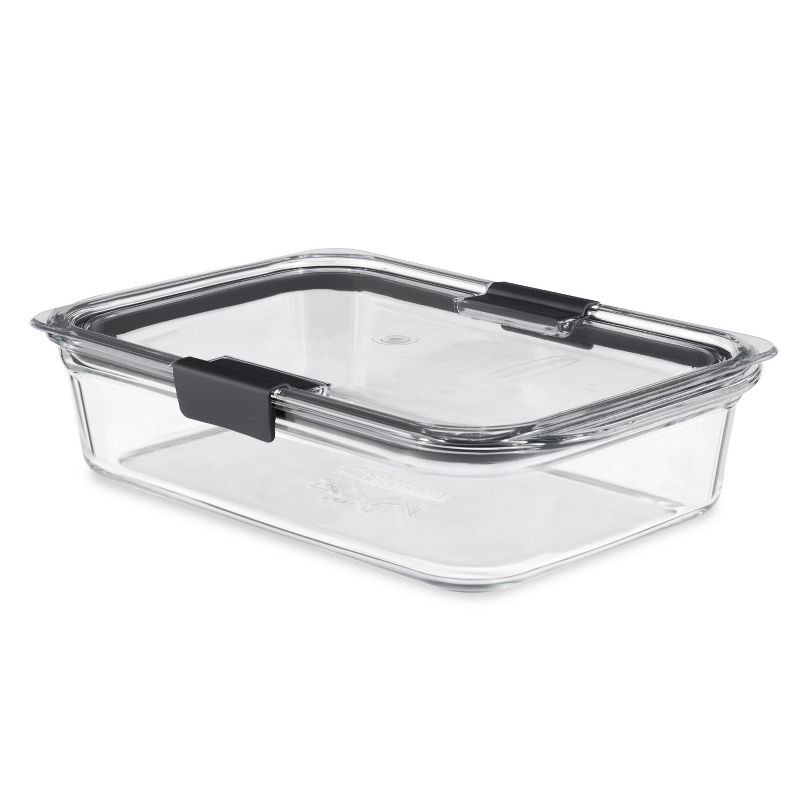 slide 1 of 5, Rubbermaid 8 Cup/1.9 Liter Large Brilliance Glass: Microwave, Freezer & Oven Safe Food Storage Container with Lid, 1.9 liter