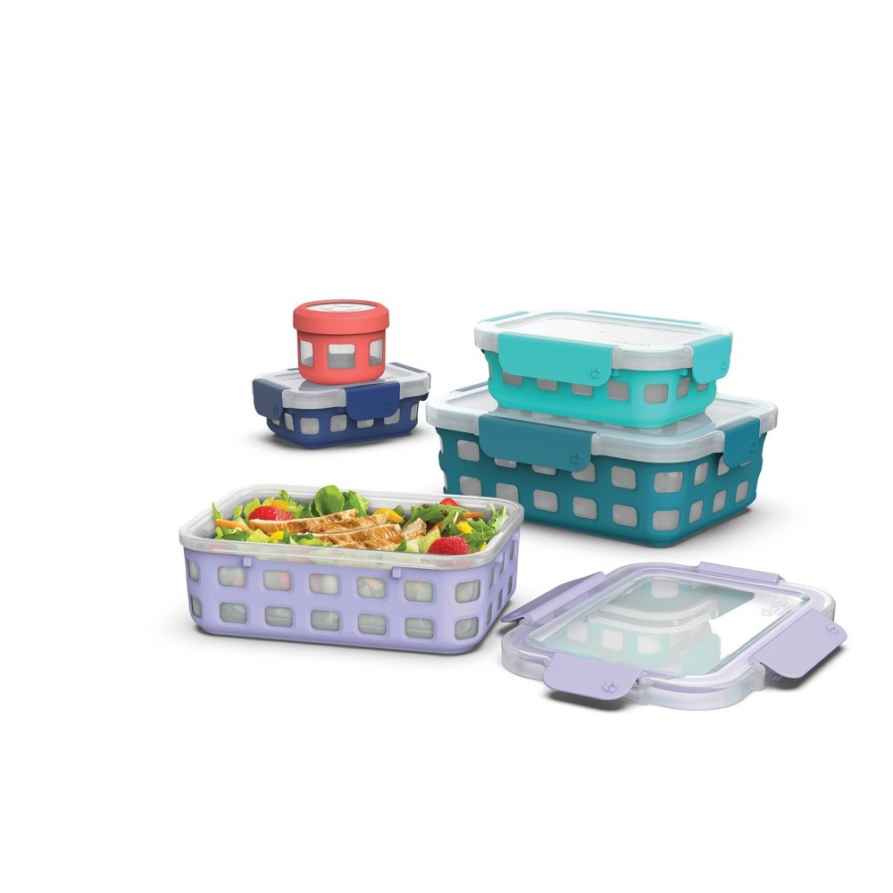 slide 4 of 5, Ello 10pc Plastic Food Storage Set, 10 ct