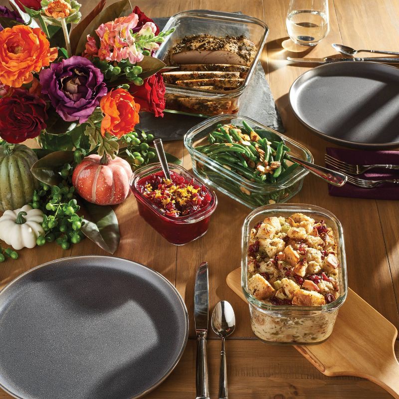 slide 6 of 8, Rubbermaid 3.2 Cup/757ml Medium Brilliance Glass Clear: Glass Food Storage Container, Microwave & Oven Safe, Dishwasher Safe, 757 ml