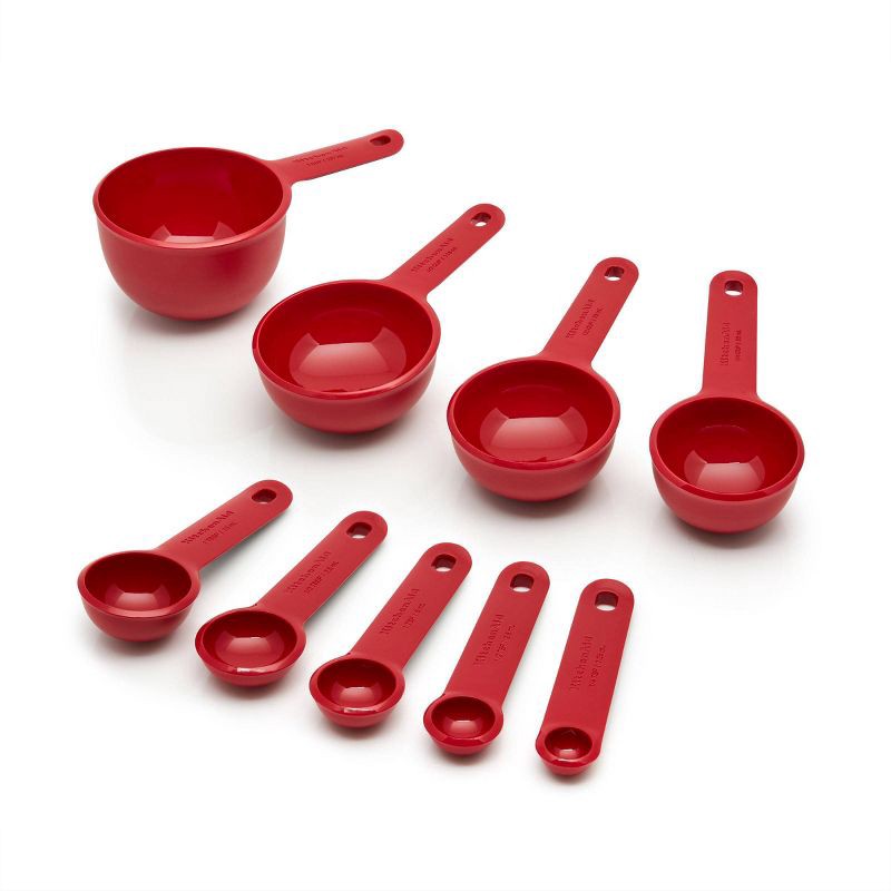 slide 1 of 3, KitchenAid Measuring Set Red, 1 ct