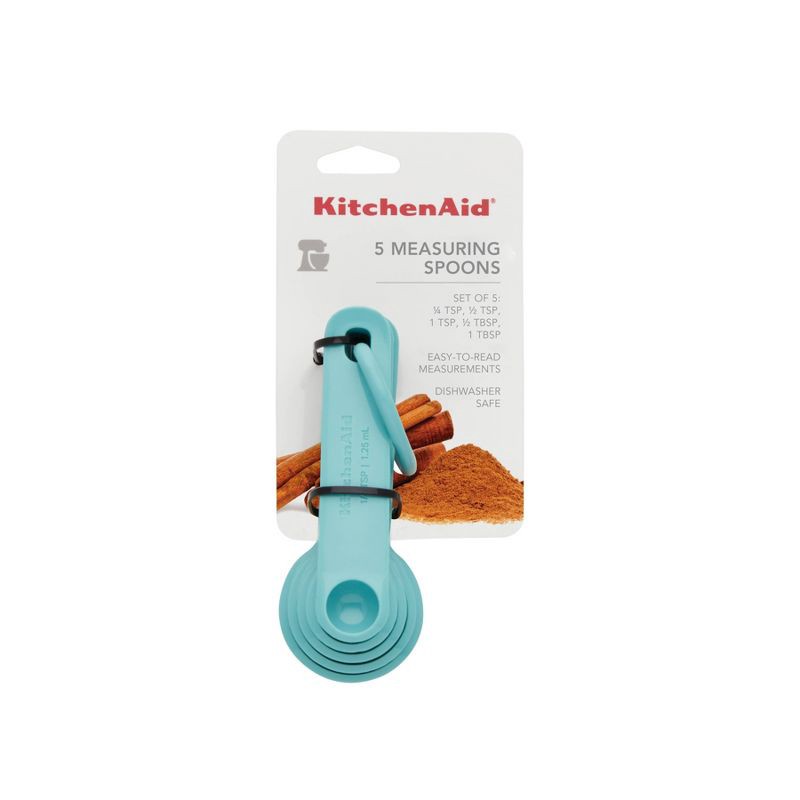 slide 3 of 5, KitchenAid Measuring Spoons Aqua Sky, 1 ct