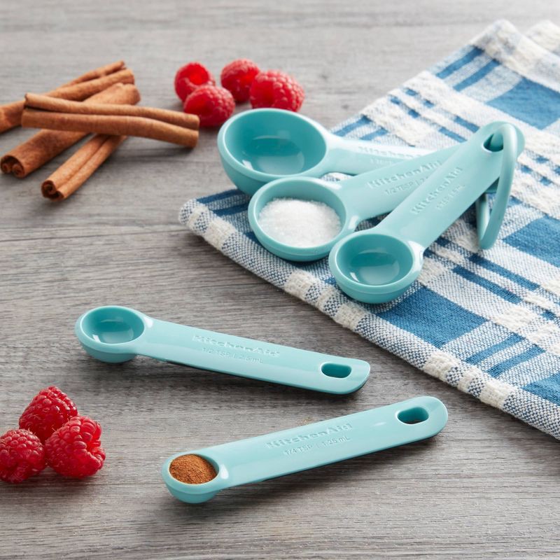 slide 4 of 5, KitchenAid Measuring Spoons Aqua Sky, 1 ct