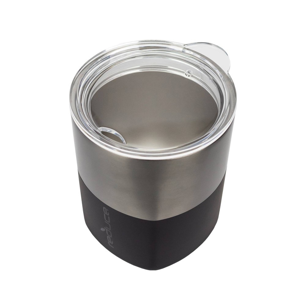 Reduce Lowball Tumbler Monotone Metallic Charcoal 10 oz