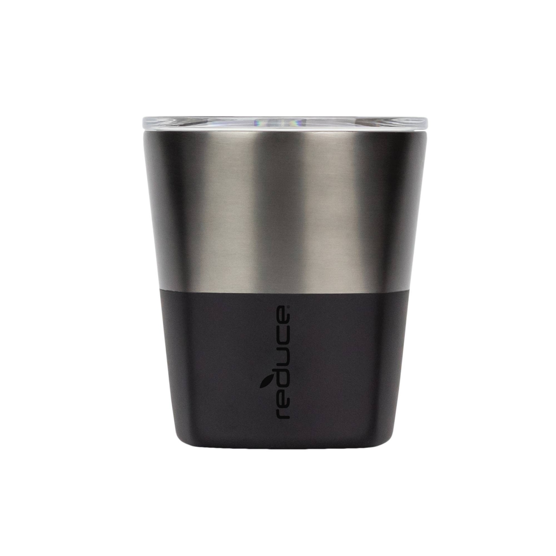 slide 1 of 5, Reduce Lowball Tumbler Monotone Metallic Charcoal, 10 oz