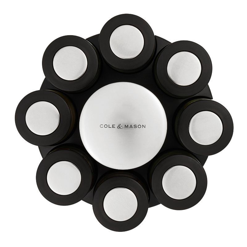 slide 7 of 11, Cole & Mason Brixham 16 Jar Round Stainless Steel Spice Rack, 1 ct