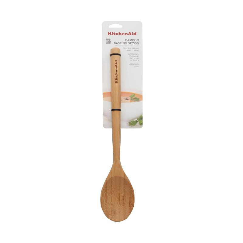 slide 3 of 3, KitchenAid Bamboo Solid Spoon, 1 ct