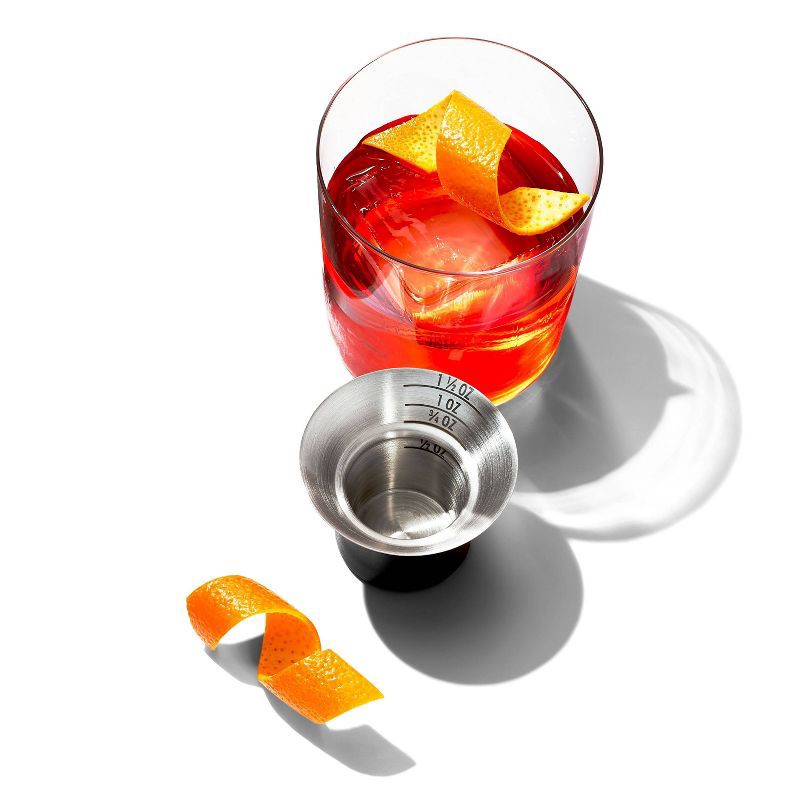 slide 5 of 6, OXO Steel Single Wall Cocktail Shaker: 18oz Stainless Steel, Dishwasher-Safe, Light Silver, 18 oz