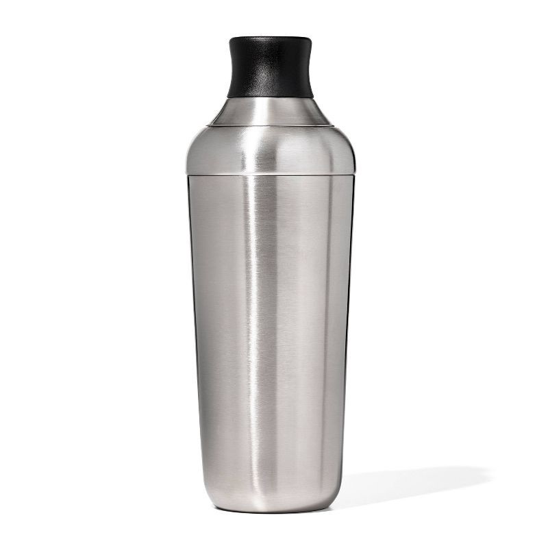 slide 1 of 6, OXO Steel Single Wall Cocktail Shaker: 18oz Stainless Steel, Dishwasher-Safe, Light Silver, 18 oz