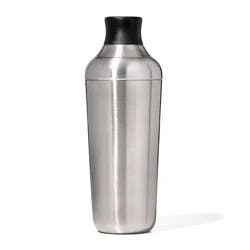 OXO Steel Single Wall Cocktail Shaker: 18oz Stainless Steel, Dishwasher-Safe, Light Silver