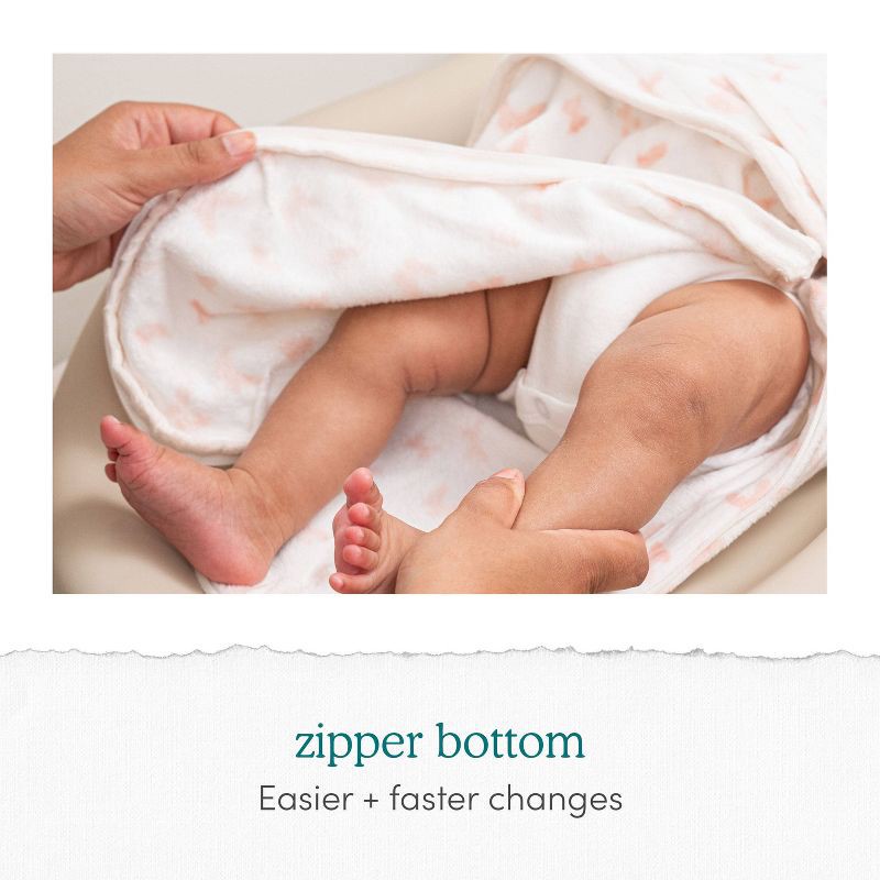 slide 4 of 7, aden + anais essentials Baby Girl 100% Cotton Quick Change Easy 3pk Sleeveless Swaddle Wraps - Fairytale Flowers - 0-3m, 3 ct