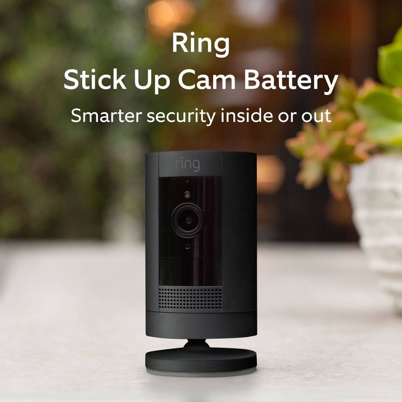 slide 6 of 6, Ring Outdoor Stick Up Cam 1080p Wireless Security Camera (Battery) - Black, 1 ct