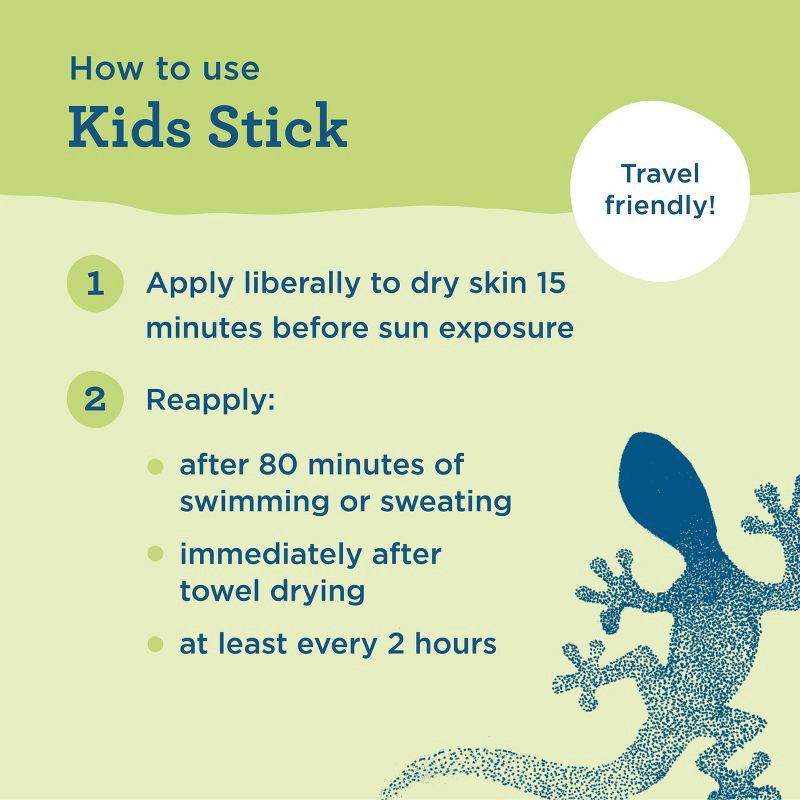 slide 8 of 11, Blue Lizard Kids' Mineral Sunscreen Stick for Face and Body - SPF 50+ - 0.5 oz, 0.5 oz