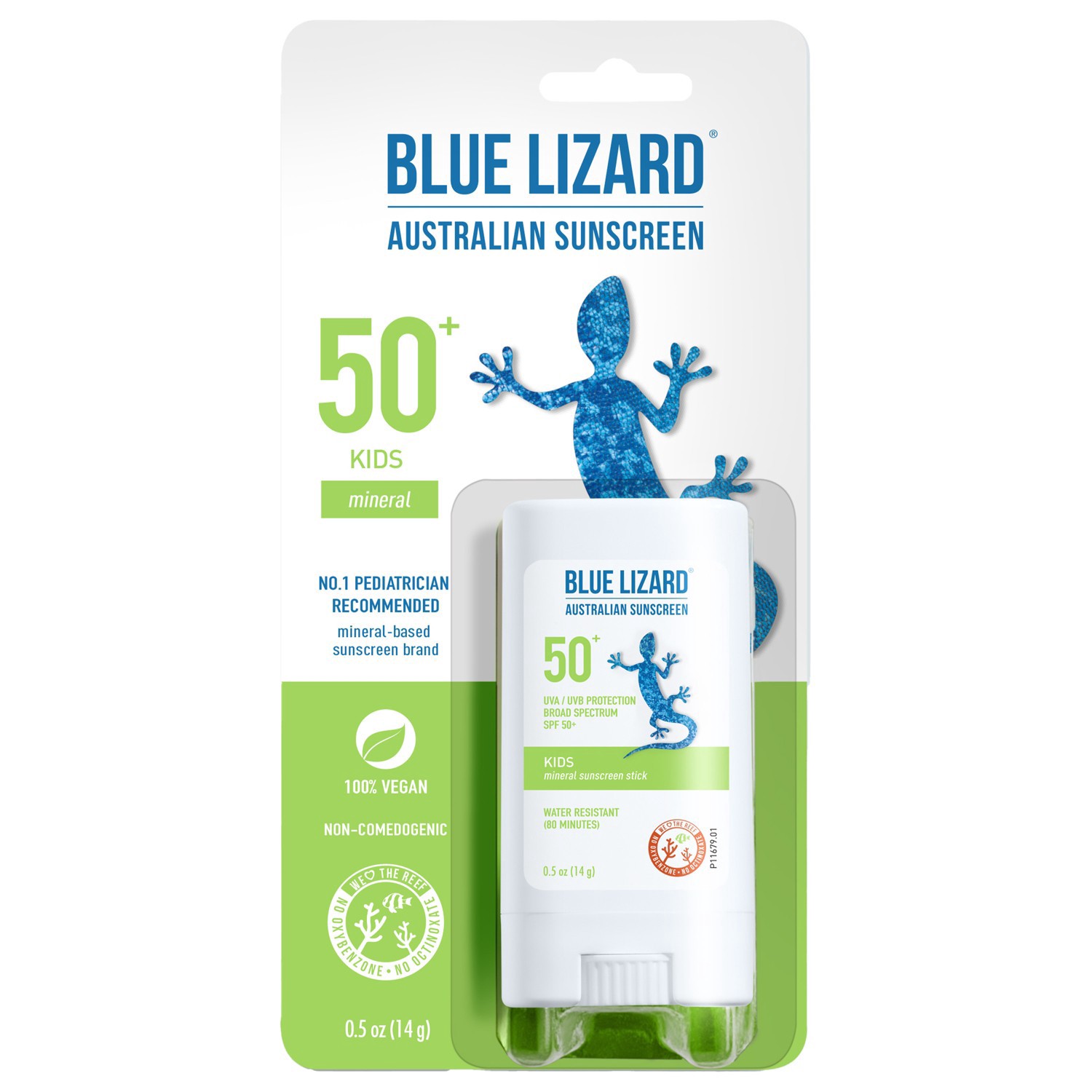 slide 1 of 6, Blue Lizard Kids Mineral Sunscreen Stick for Face and Body - SPF 50+ - 0.5 oz, 0.5 oz