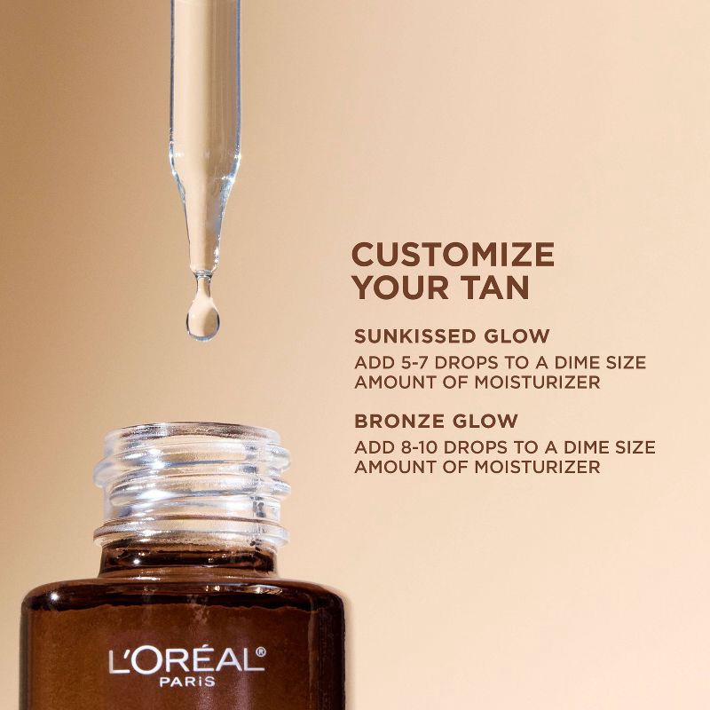 slide 4 of 7, L'Oreal Paris Sublime Bronze Self-Tanning Facial Drops Fragrance-Free - 1 fl oz, 1 fl oz