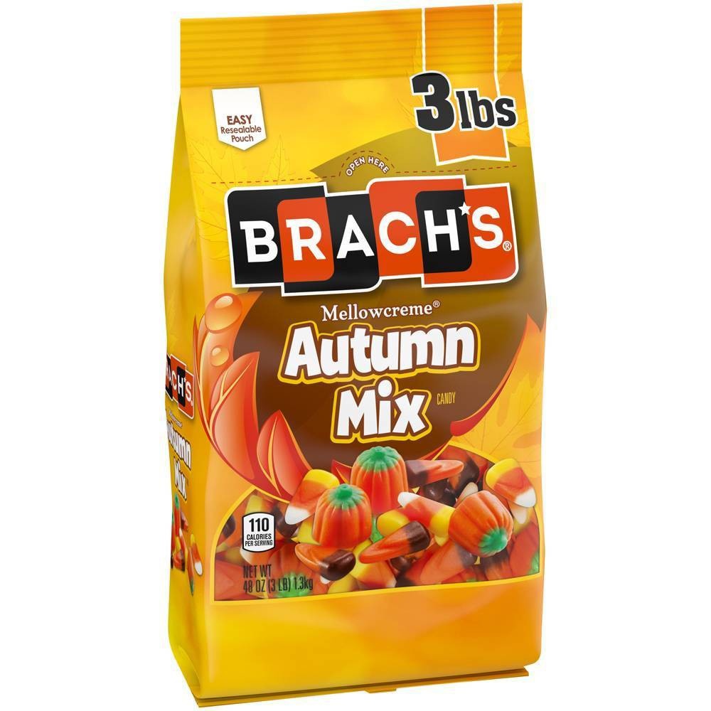 slide 2 of 3, Brach's Halloween Autumn Mix Candy Corn Bag, 48 oz