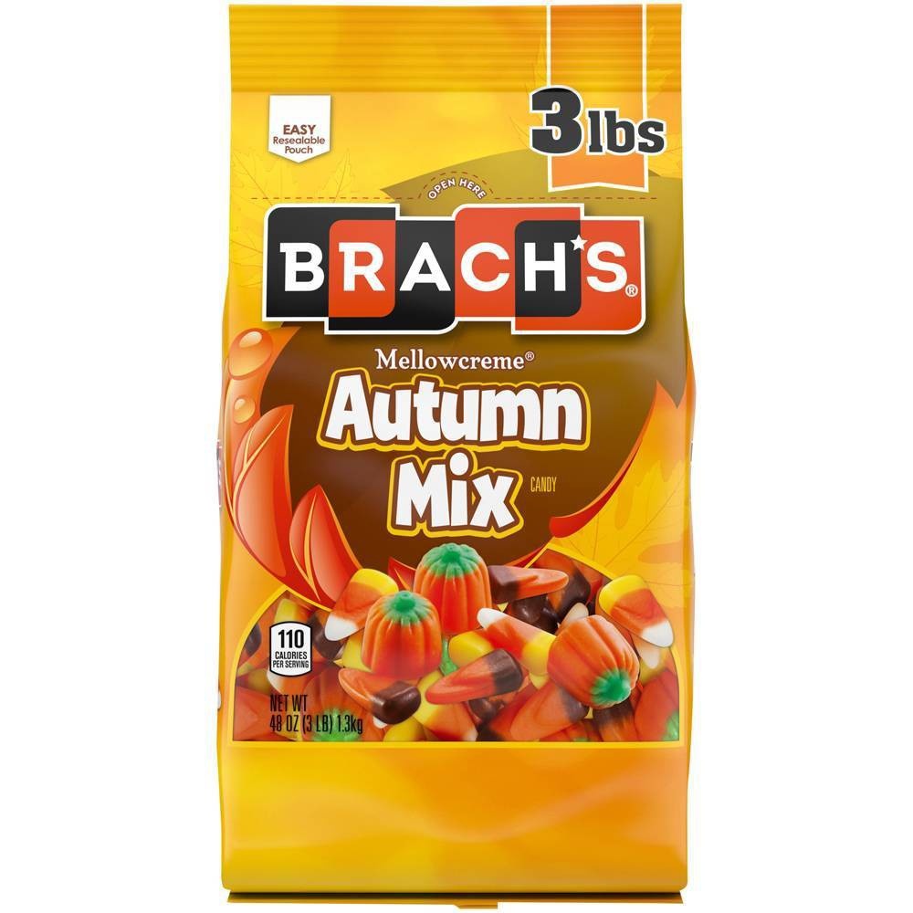slide 1 of 3, Brach's Halloween Autumn Mix Candy Corn Bag, 48 oz