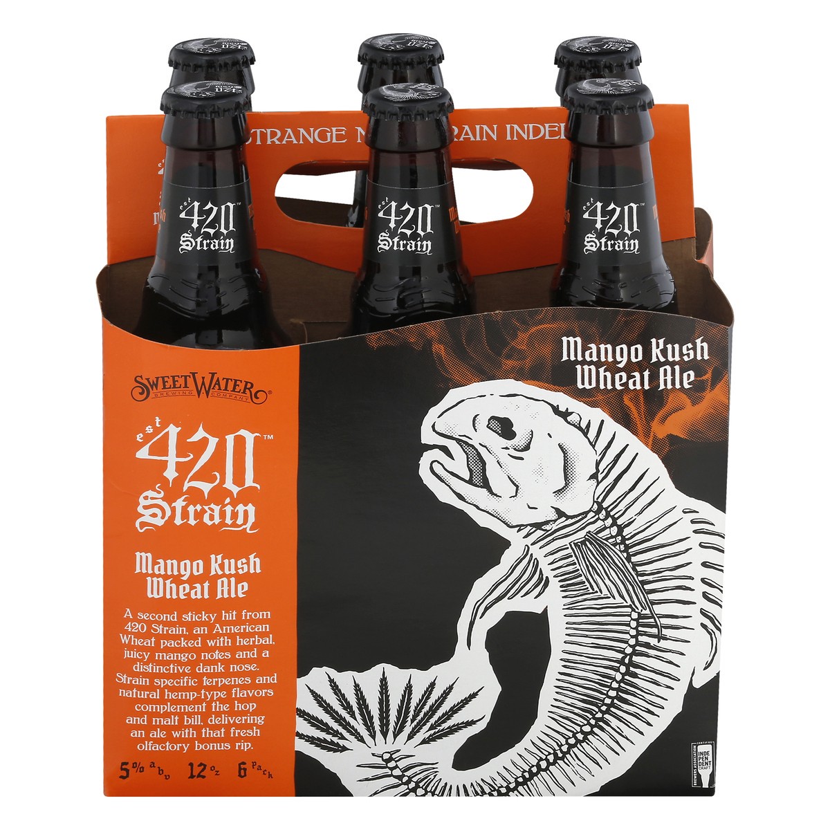 slide 2 of 10, SweetWater Brewing Co 420 Strain Wheat Ale 6 Pack Mango Kush Beer 6 ea, 6 ct; 12 fl oz