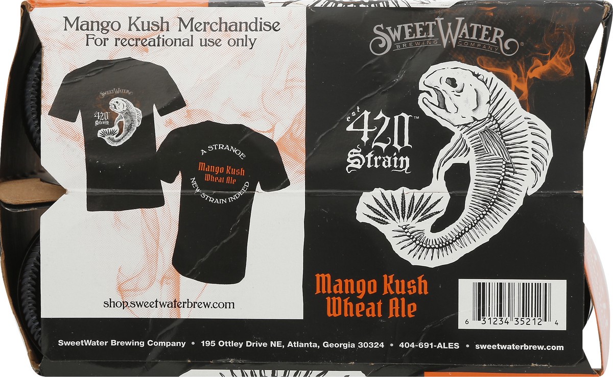 slide 8 of 10, SweetWater Brewing Co 420 Strain Wheat Ale 6 Pack Mango Kush Beer 6 ea, 6 ct; 12 fl oz