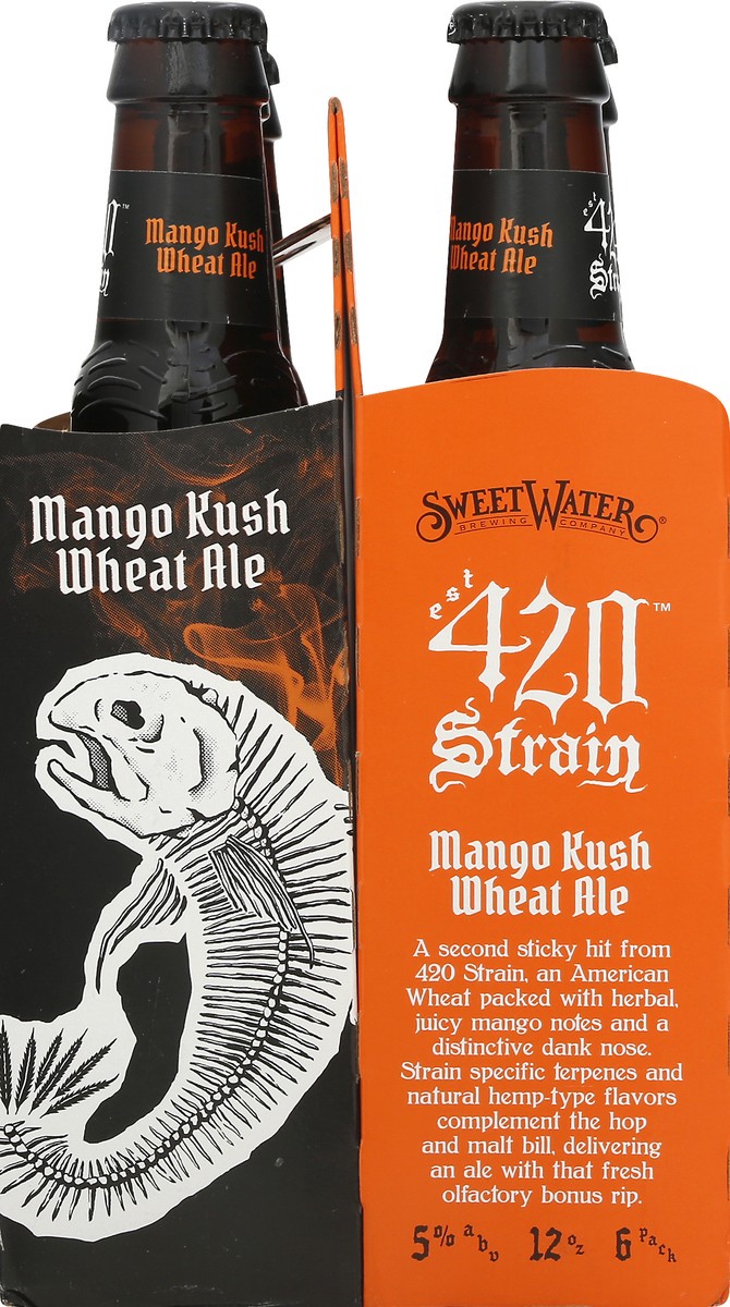 slide 4 of 10, SweetWater Brewing Co 420 Strain Wheat Ale 6 Pack Mango Kush Beer 6 ea, 6 ct; 12 fl oz