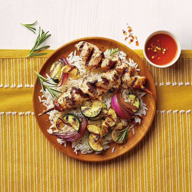 slide 2 of 4, Grilled Chicken Breast Skewers with Rotisserie-Style Seasonings - 6ct/10.5oz - Good & Gather™, 6 ct; 10.5 oz