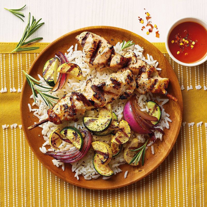 slide 4 of 5, Grilled Chicken Breast Skewers with Rotisserie-Style Seasonings - 6ct/10.5oz - Good & Gather™, 6 ct; 10.5 oz